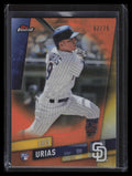 2019 Finest Orange Refractor 56 Luis Urias Rookie 2/25
