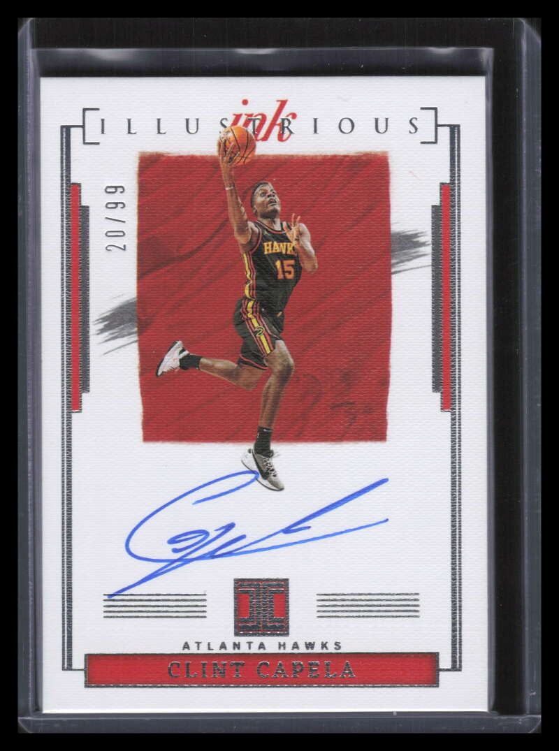 2021-22 Panini Impeccable Illustrious Ink 25 Clint Capela Auto 20/99