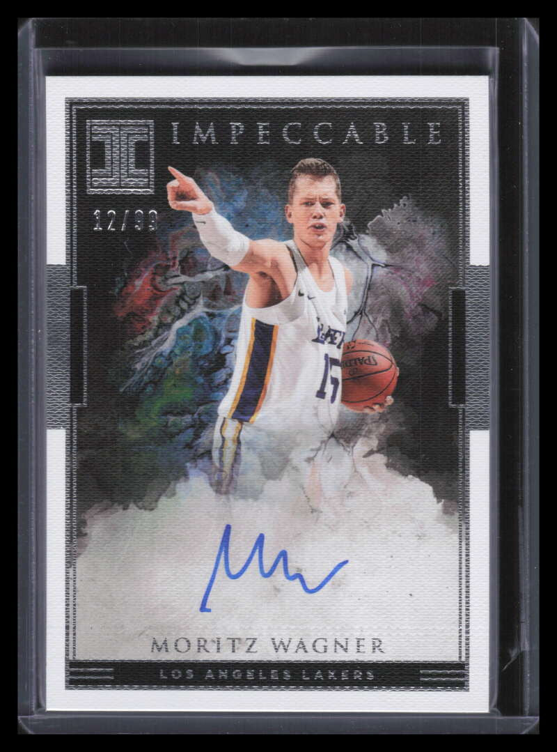 DELETE 141816 2018-19 Panini Impeccable Rookie Signatures 25 Moritz Wagner Rookie Auto 12/99
