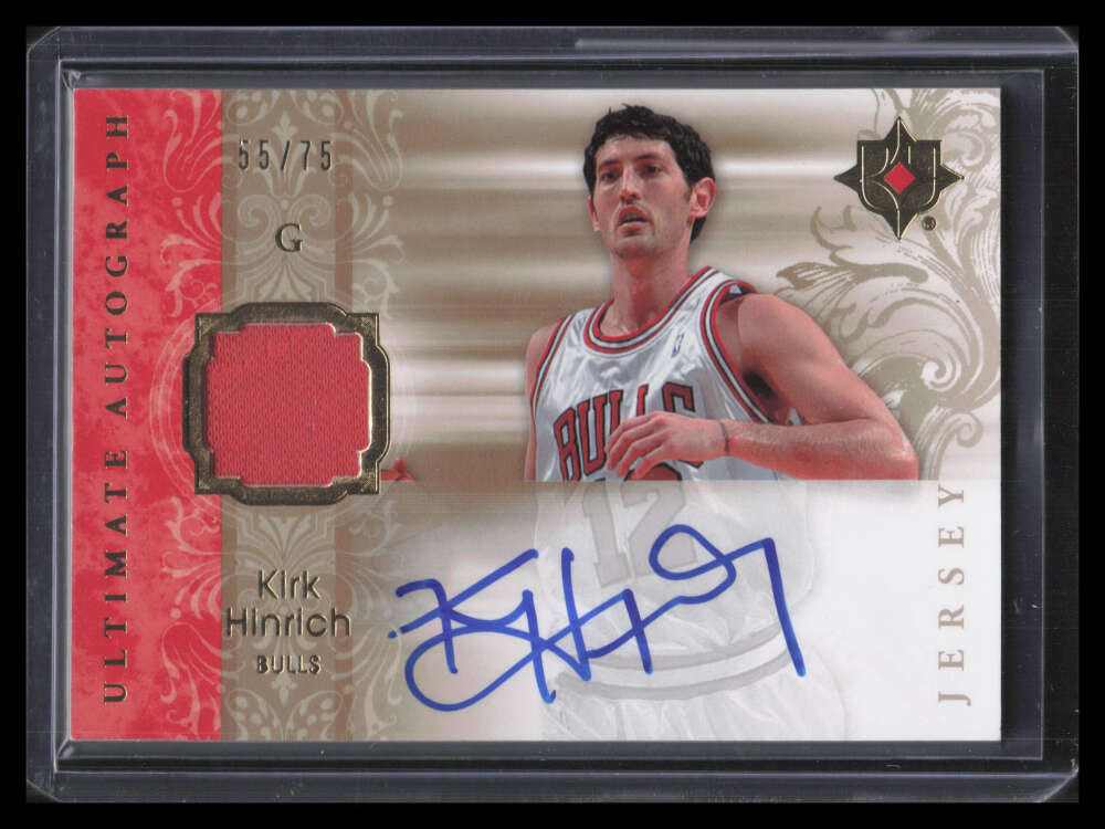 2006-07 Ultimate Collection Autographs AUKH Kirk Hinrich Jersey Auto 55/75