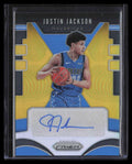 2019-20 Panini Prizm Signatures Prizms Gold 49 Justin Jackson Auto 2/10