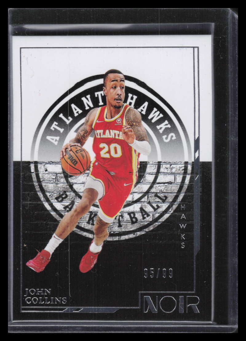 2021-22 Panini Noir 106 John Collins I 95/99 Icon Edition