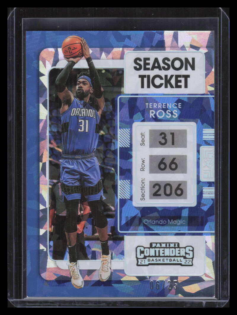 2021-22 Panini Contenders Cracked Ice Ticket 47 Terrence Ross 6/25