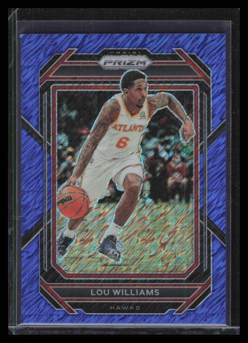 2022-23 Panini Prizm Prizms Blue Shimmer Refractor 157 Lou Williams 20/35
