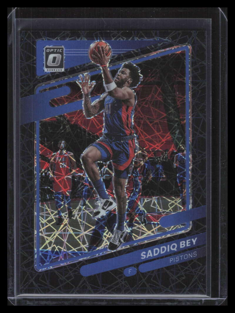 2021-22 Donruss Optic Black Velocity Refractor 126 Saddiq Bey 17/39