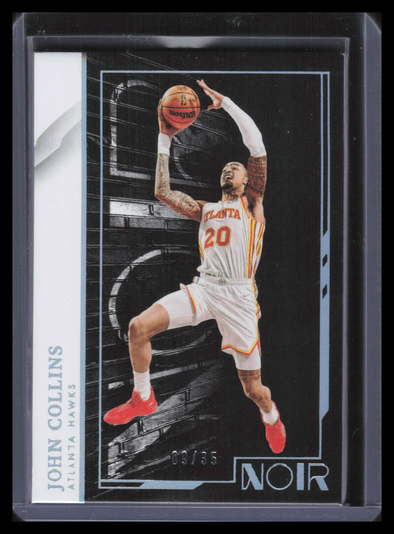 2021-22 Panini Noir Holo Silver 36 John Collins A 9/35 Association Edition
