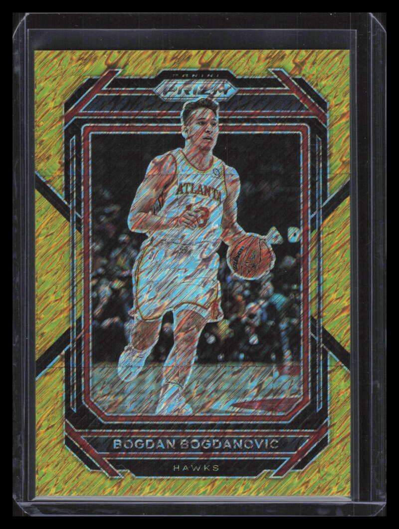 2022-23 Panini Prizm Prizms Gold Shimmer FOTL 158 Bogdan Bogdanovic 8/10