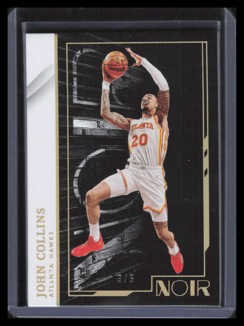 2021-22 Panini Noir Holo Gold 36 John Collins A 3/5 Association Edition
