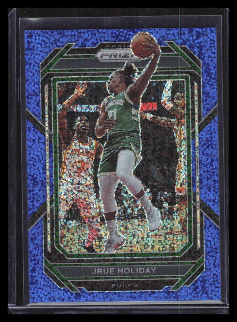 2022-23 Panini Prizm Prizms Blue Sparkle Refractor 113 Jrue Holiday F02329