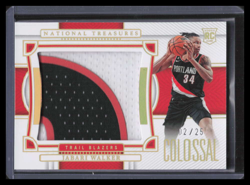 DELETE 141889 2022-23 Panini National Treasures Colossal 16 Jabari Walker Rookie Patch 12/25