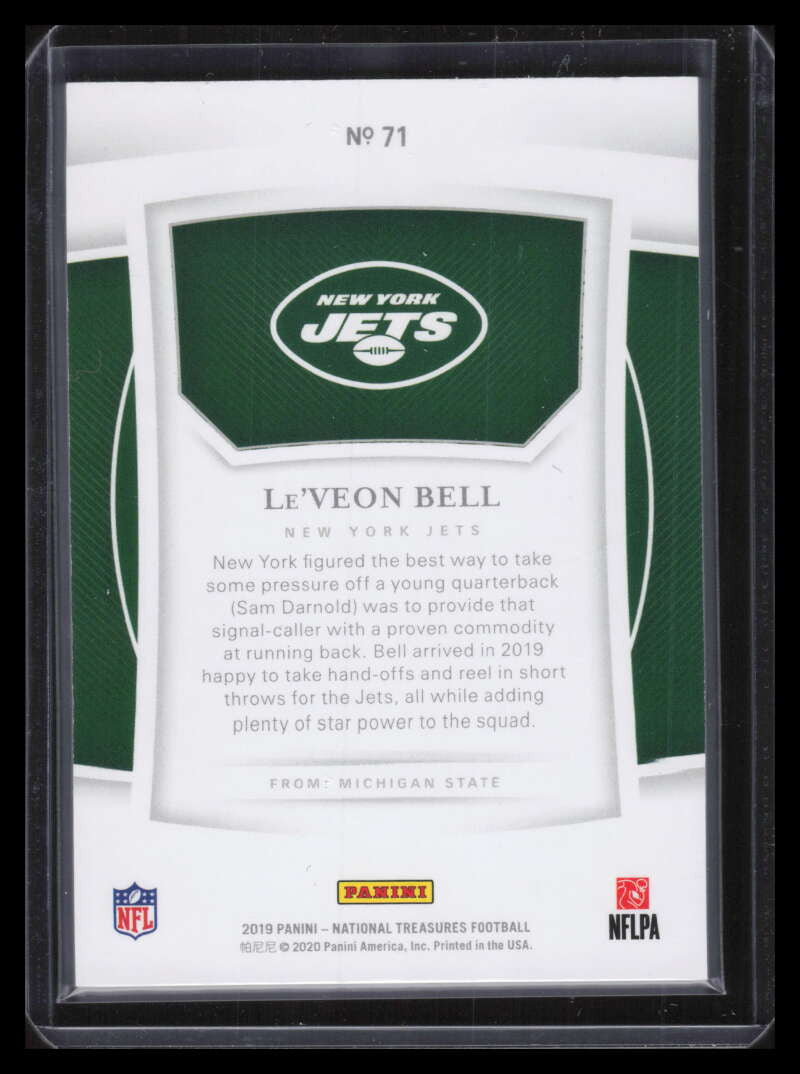 2019 Panini National Treasures Gold 71 Le'Veon Bell 26/35
