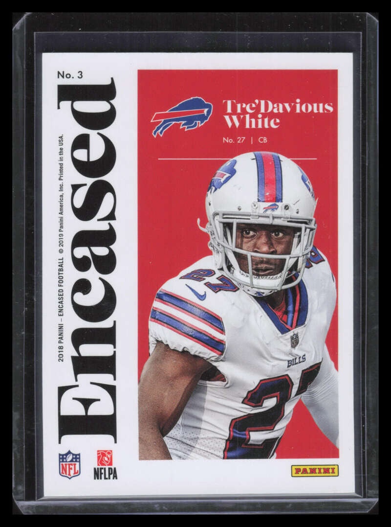 2018 Panini Encased Sapphire 3 Tre'Davious White 3/25