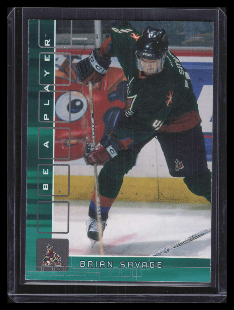 2001-02 BAP Memorabilia Emerald 458 Brian Savage 7/10