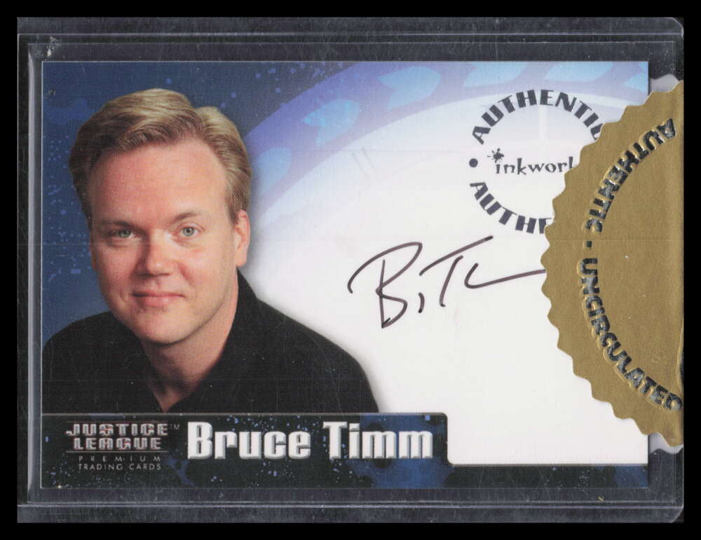 2003 Inkworks Justice League Autographs a1 Bruce Timm Auto Producer and Designer