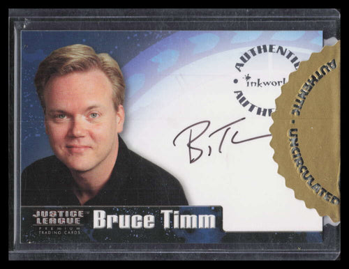 2003 Inkworks Justice League Autographs a1 Bruce Timm Auto Producer and Designer