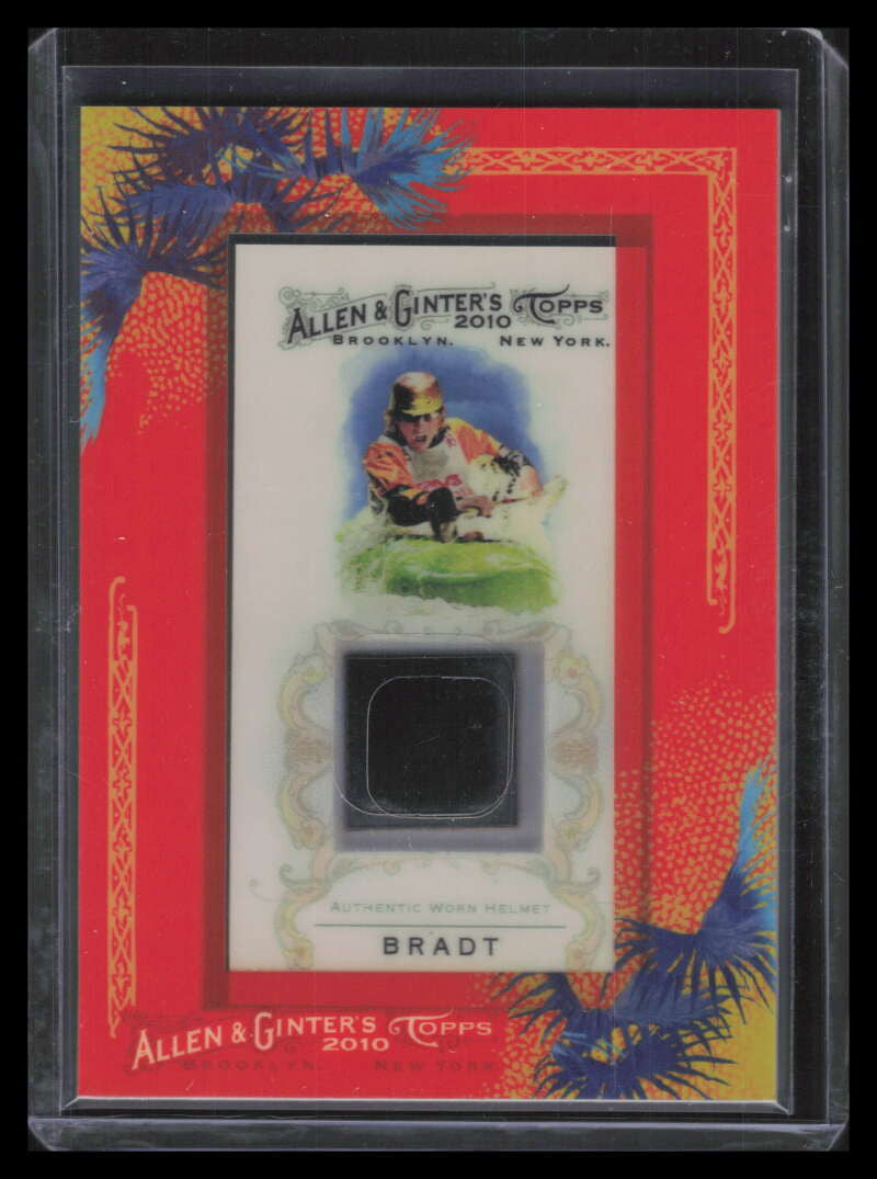 2010 Topps Allen and Ginter Relics TB Tyler Bradt Helmet Relic
