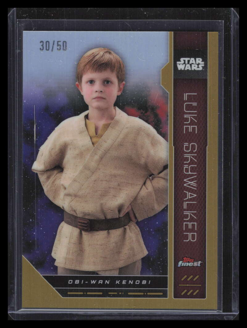 2023 Finest Star Wars Gold Refractor fn46 Luke Skywalker 30/50