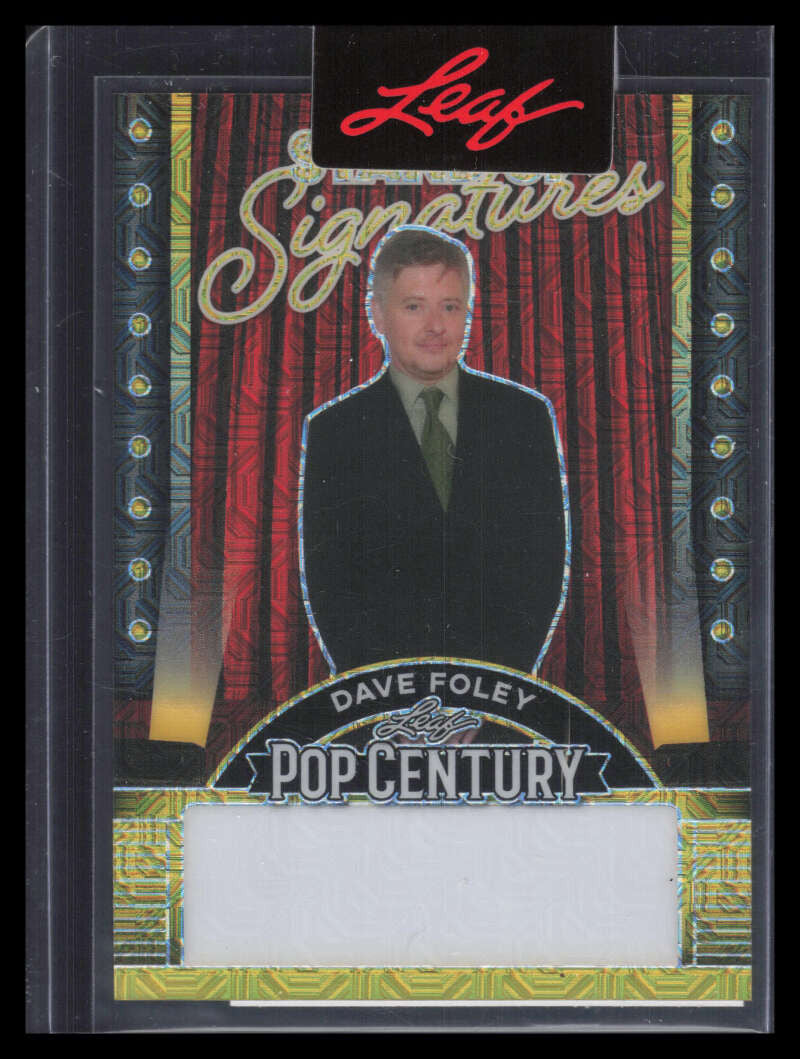 2023 Leaf Metal Pop Century Stand Up Signatures Unsigned Proof Dave Foley 1/1