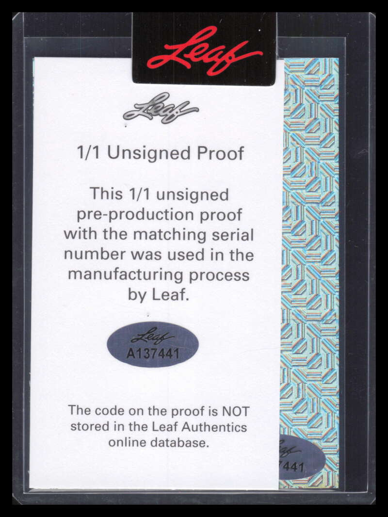2023 Leaf Metal Pop Century Mojo Unsigned Proof Michael O'Keefe 1/1
