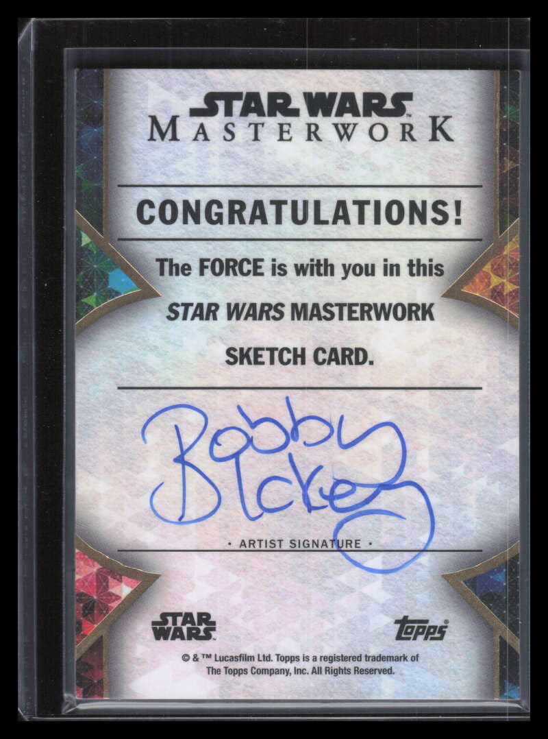 2022 Topps Star Wars Masterwork Sketches NNO Bobby Blakey Sketch Auto 1/1