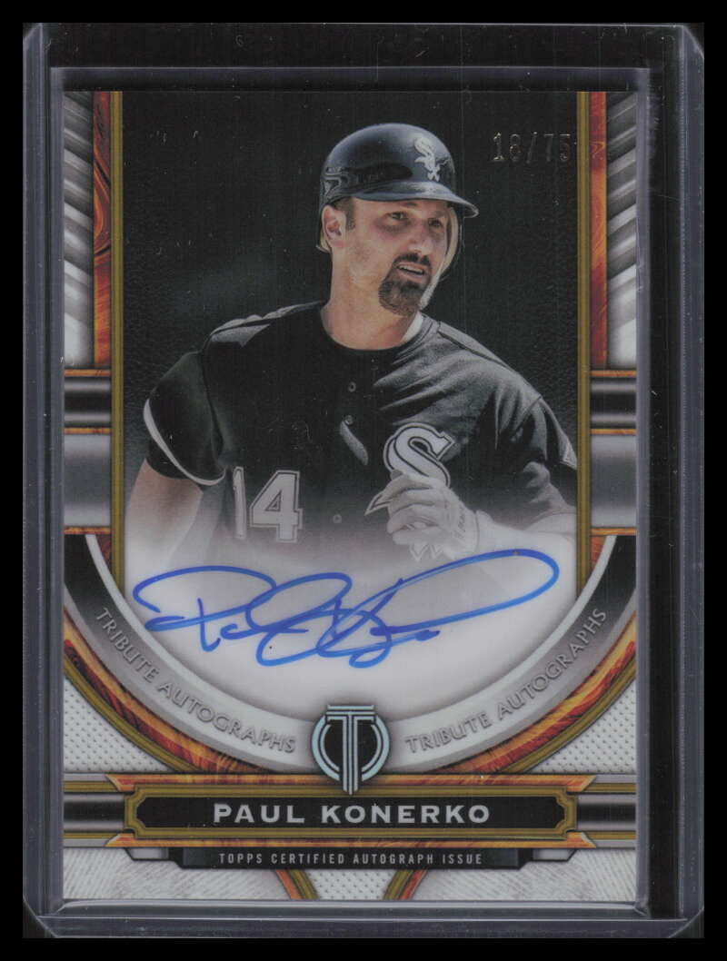 DELETE 142071 2023 Topps Tribute Autographs Gold TAPK Paul Konerko Auto 18/75