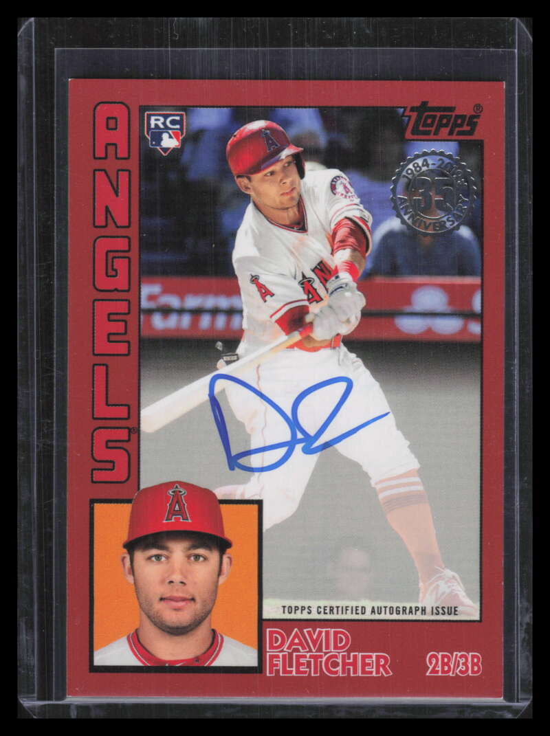 DELETE 142128 2019 Topps '84 Topps Autographs Red 84radf David Fletcher Rookie Auto 3/25