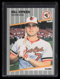 SOLD 142230 1989 Fleer 616d Bill Ripken Word on Bat Covered by black scribble F*ck Rick Face