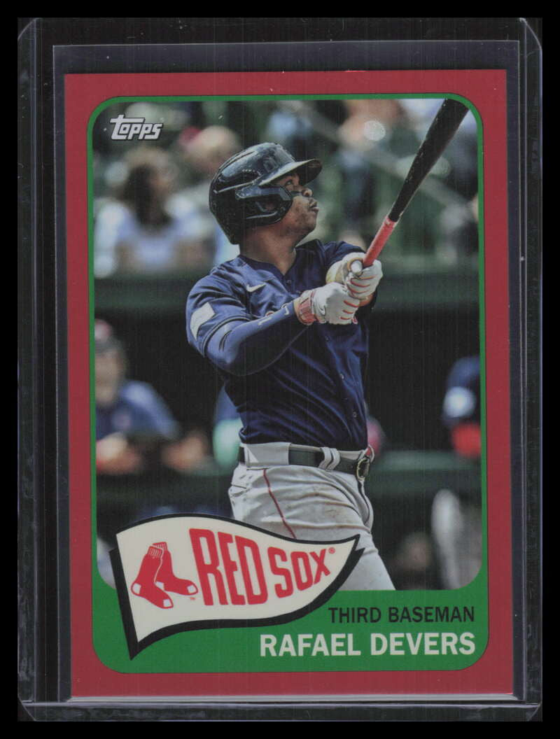 2023 Topps Archives Red Hot 185 Rafael Devers 6/50