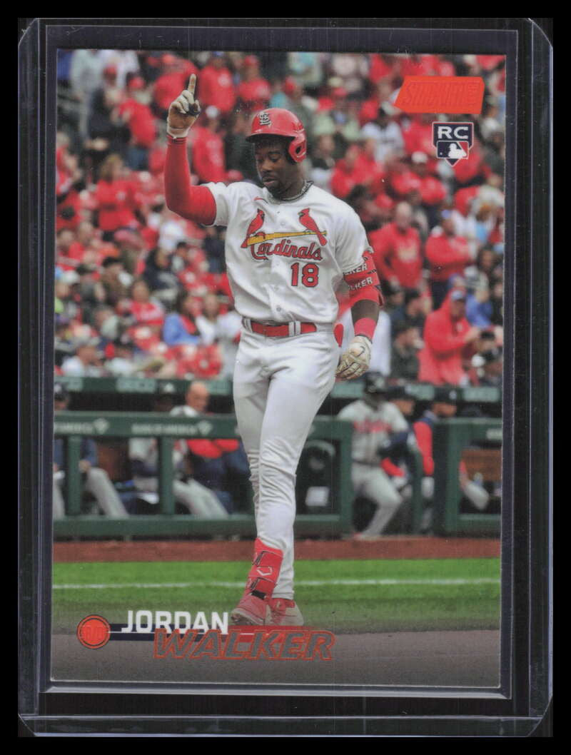 2023 Stadium Club Orange Foil 164 Jordan Walker Rookie 131/199
