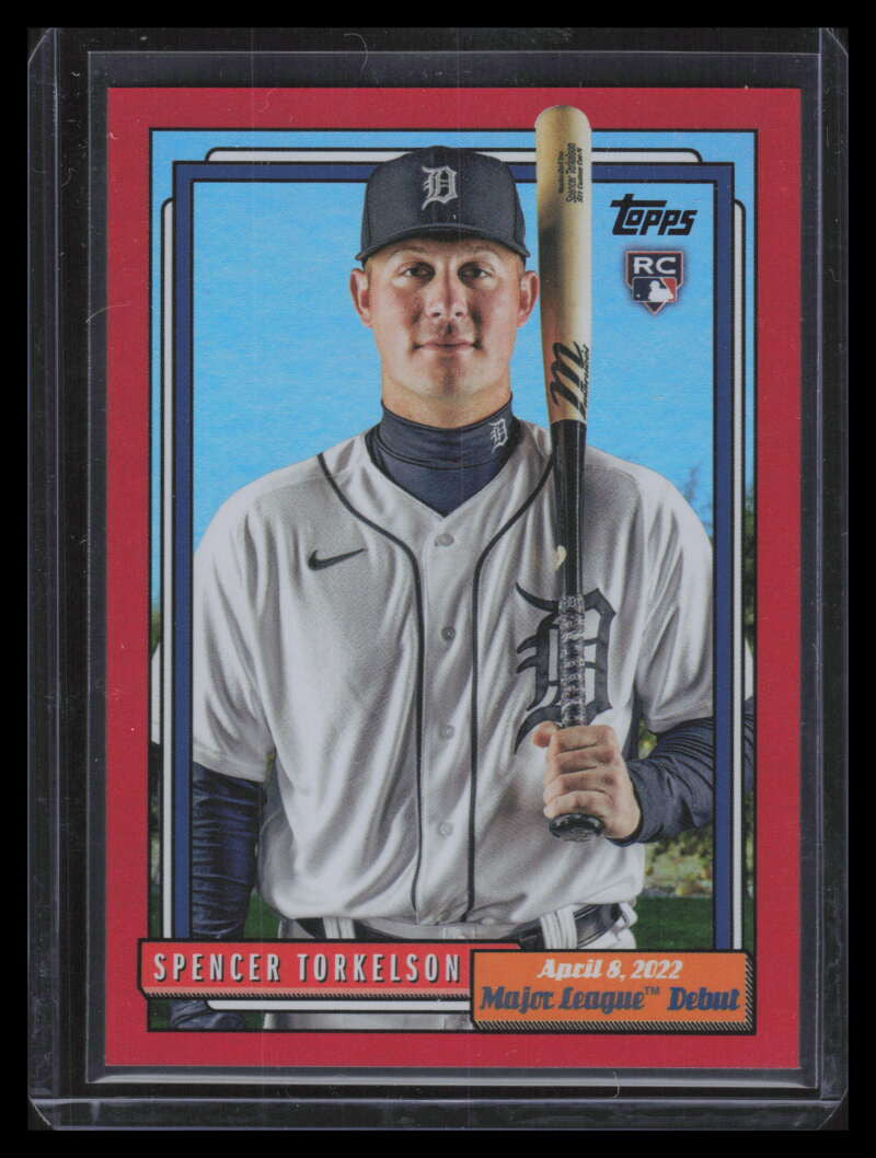 2022 Topps Archives '92 MLB Debut Red Foil 365 Spencer Torkelson Rookie 23/25