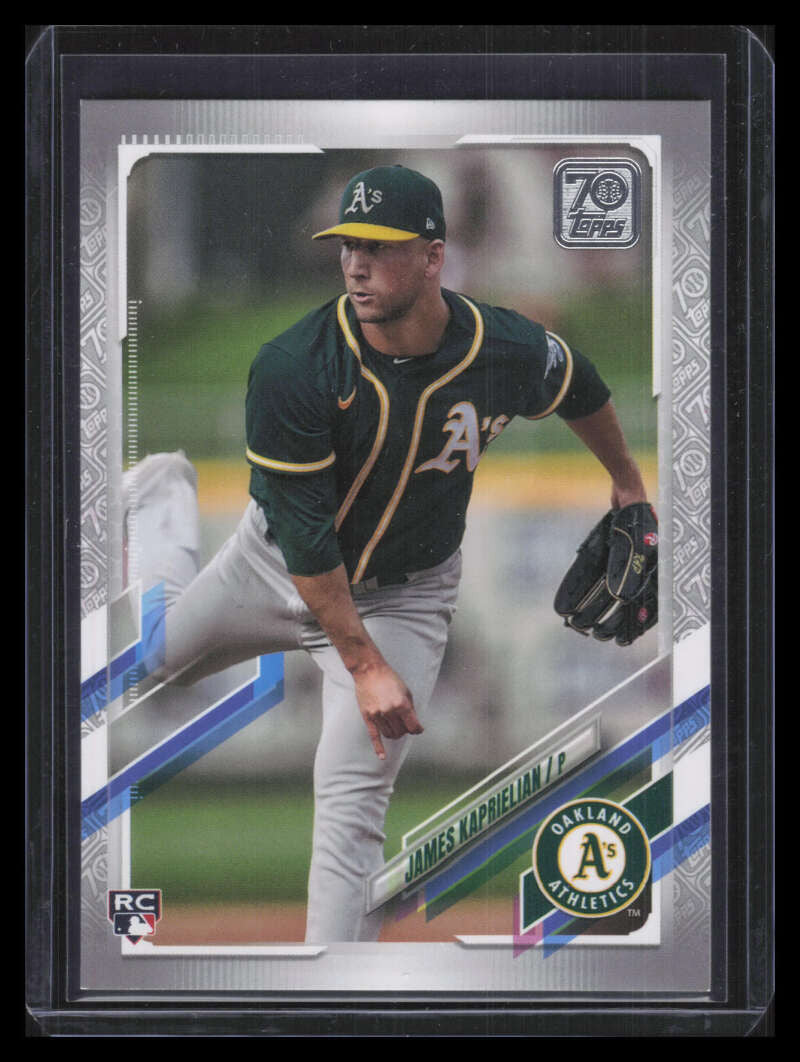 2021 Topps Platinum Anniversary 167 James Kaprielian Rookie 62/70