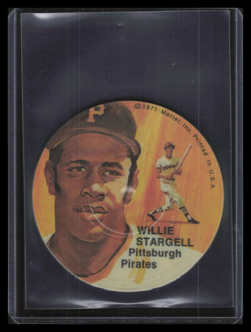 1971 Mattel Mini-Records Instant Replay bb18 Willie Stargell Double-Sided 136361