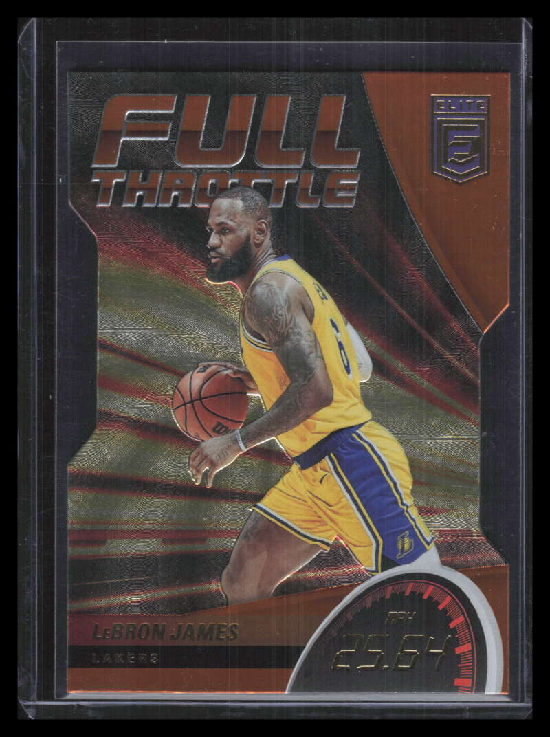 2022-23 Elite Full Throttle Orange Die Cut 10 LeBron James
