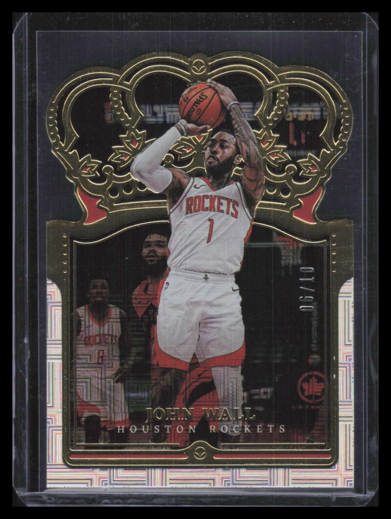 2021-22 Crown Royale Asia Gold 90 John Wall 6/10