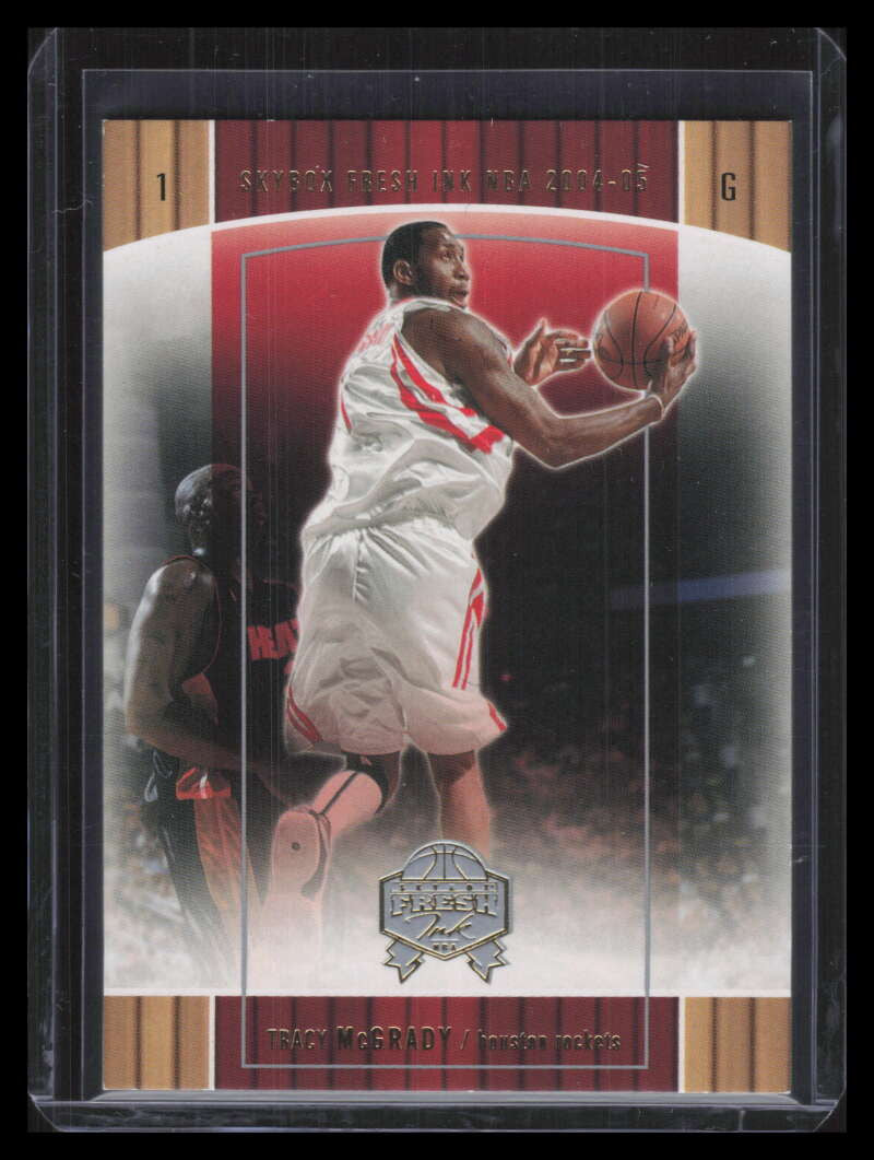 SOLD 142562 2004-05 SkyBox Fresh Ink 50 86 Tracy McGrady 15/50