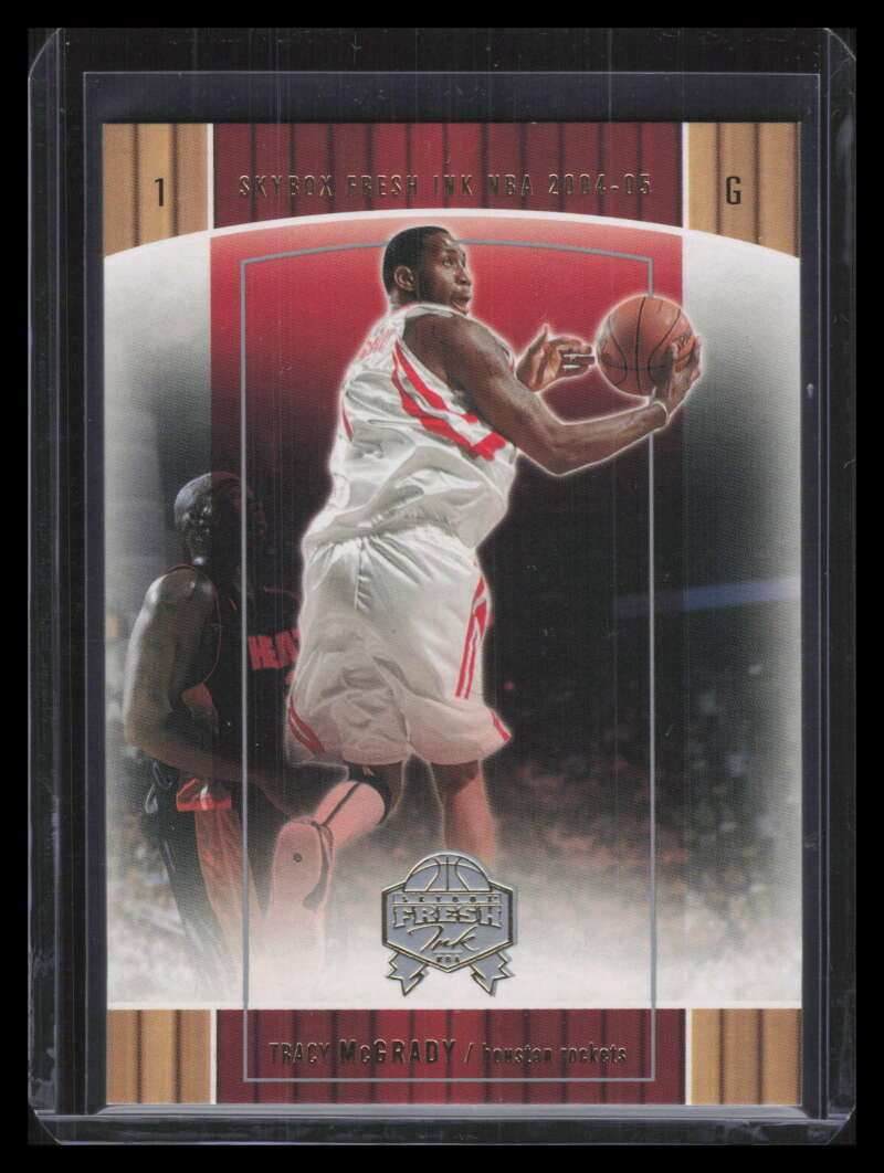 SOLD 142563 2004-05 SkyBox Fresh Ink 50 86 Tracy McGrady 22/50