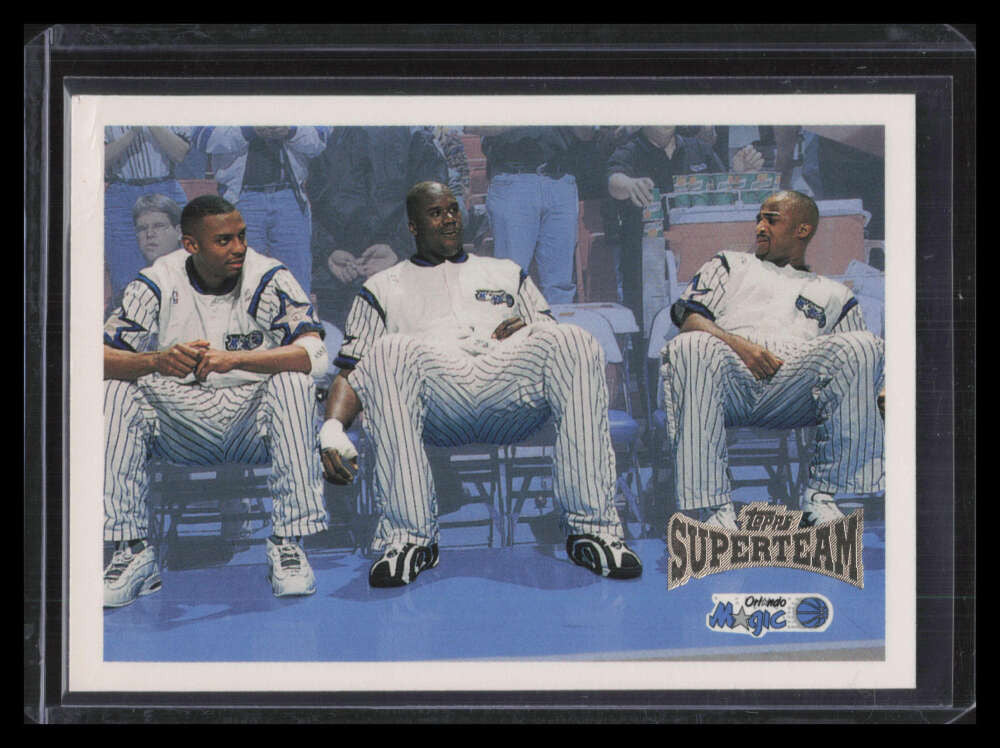 SOLD 142572 1996-97 Topps Super Teams st19 Orlando Magic Scott Hardaway O'Neal Unused