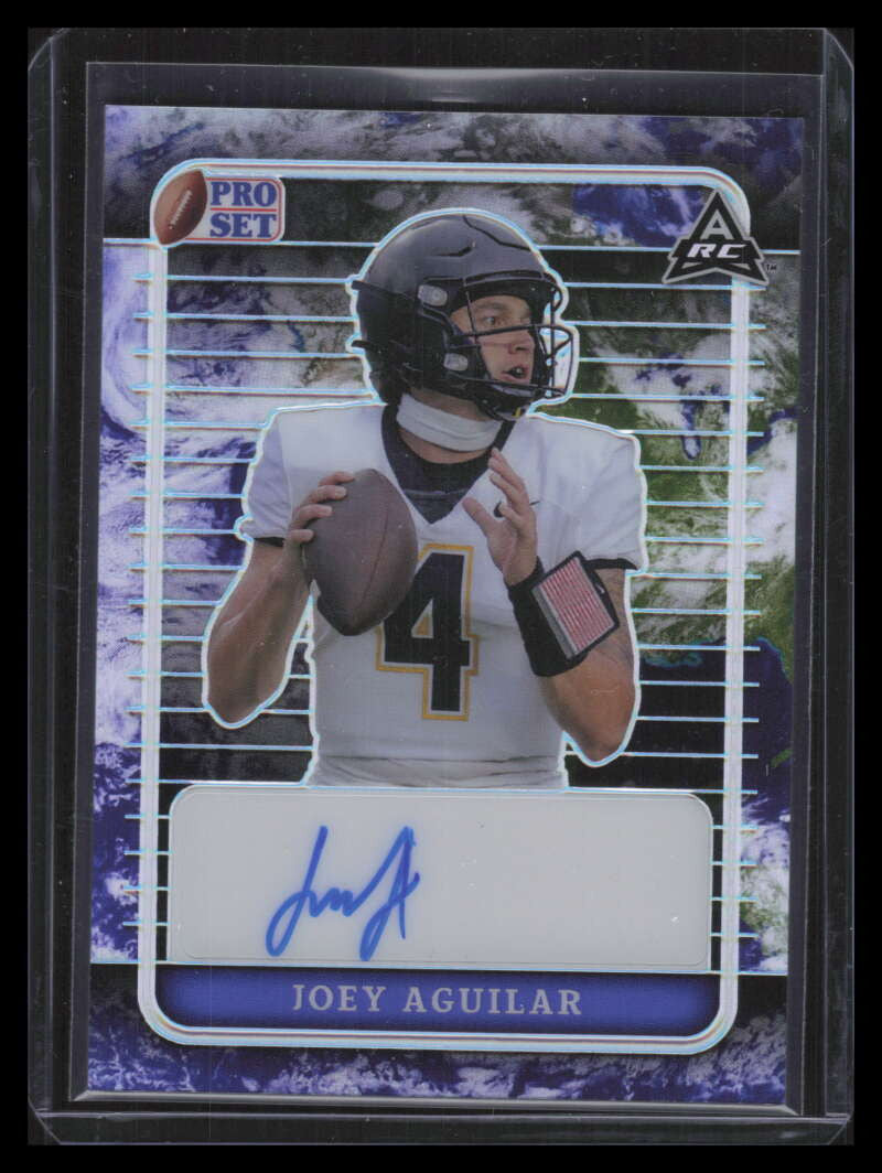 2023 Leaf Pro Set Metal Autographs Prismatic Land Joey Aguilar Rookie Auto 1/1
