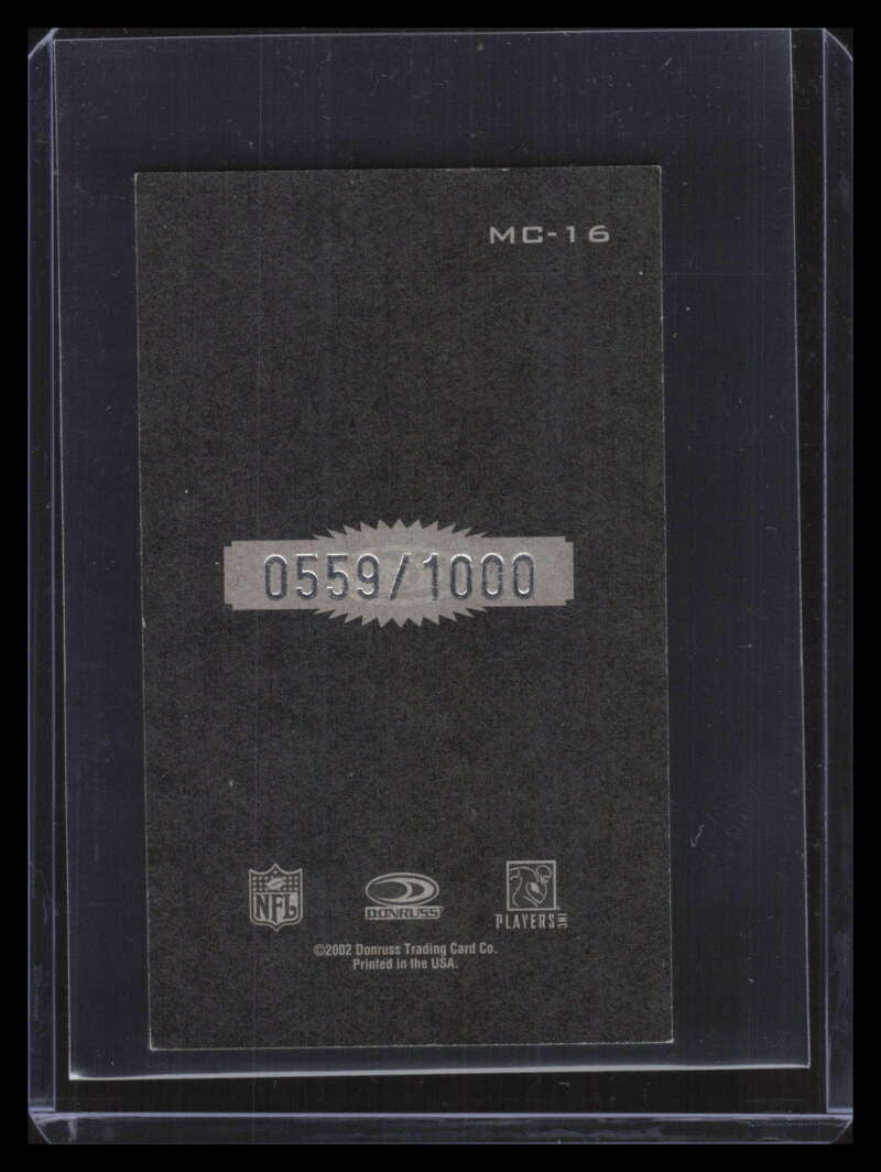 2002 Gridiron Kings Donruss 1894 mc16 Brett Favre 559/1000
