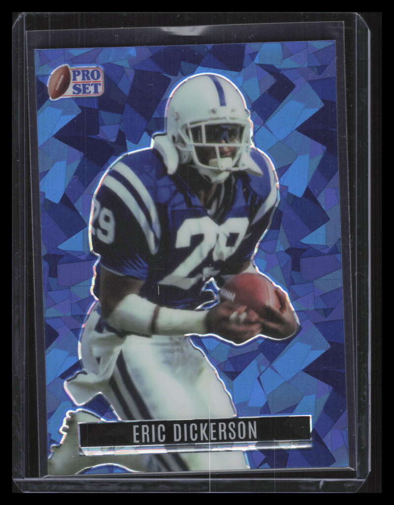 2023 Leaf Pro Set Metal Retro Crystal Blue rb35 Eric Dickerson 4/7
