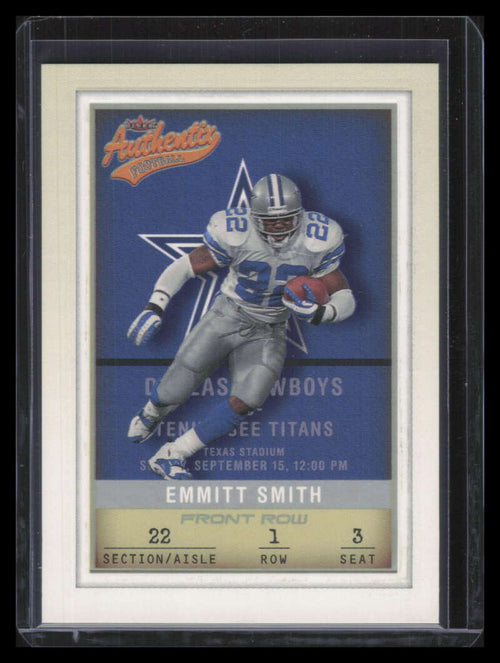 2002 Fleer Authentix Second Row 35 Emmitt Smith 76/150