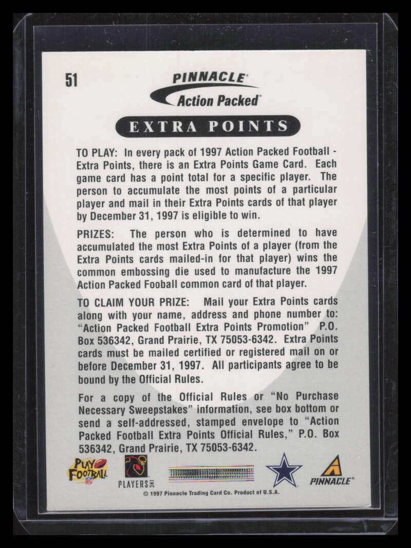 SOLD 142839 1997 Action Packed Extra Points 10 51 Deion Sanders