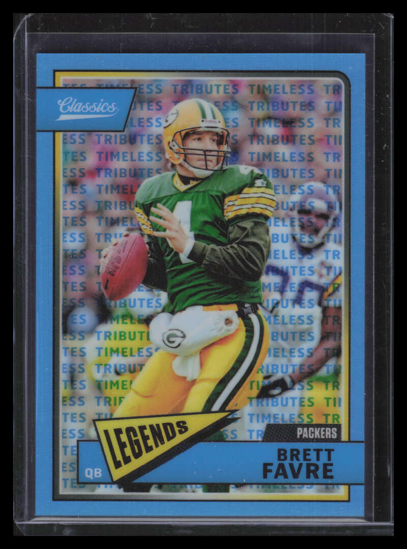 2018 Classics Timeless Tributes Premium Edition Blue 131 Brett Favre 4/5