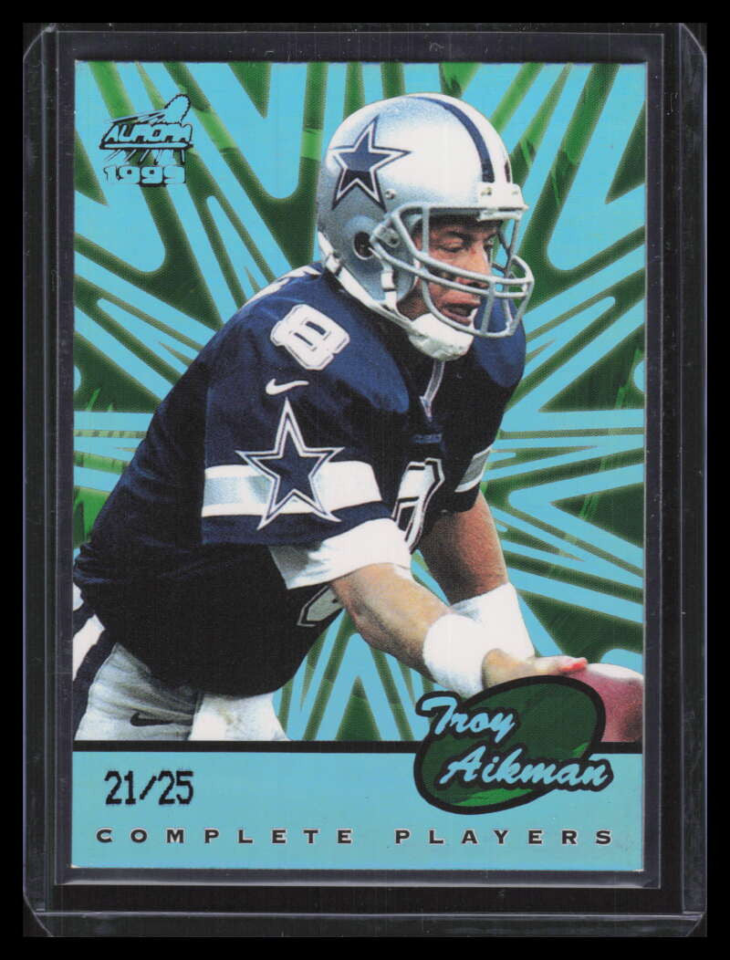 1999 Aurora Complete Players HoloGold 1 Troy Aikman 21/25
