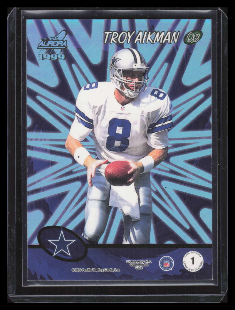 1999 Aurora Complete Players HoloGold 1 Troy Aikman 21/25