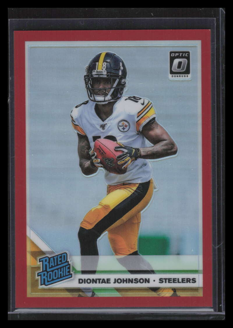 2019 Donruss Optic Red Refractor 177 Diontae Johnson RR Rated Rookie 14/99