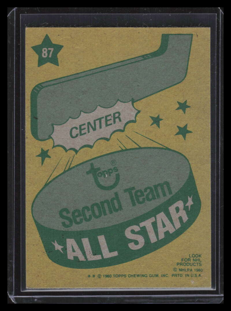 SOLD 142981 1980-81 Topps 87 Wayne Gretzky as2 Second Team All Star 136279