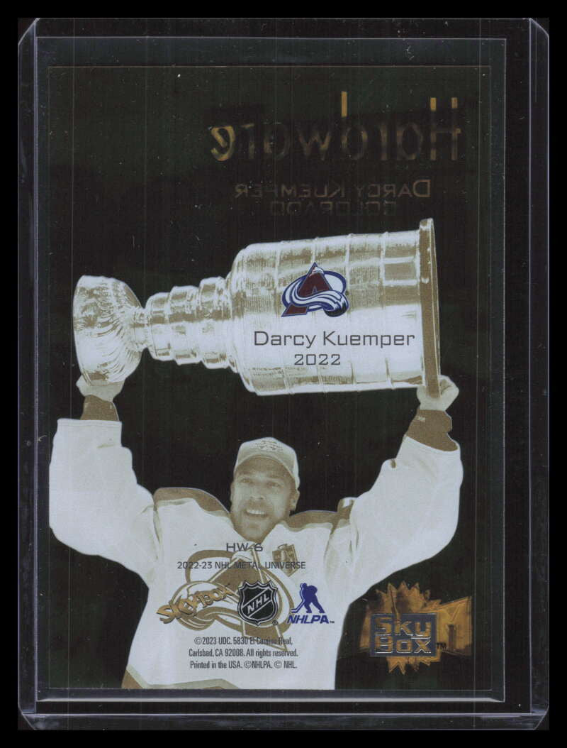 2022-23 Metal Universe Hardwear hw6 Darcy Kuemper