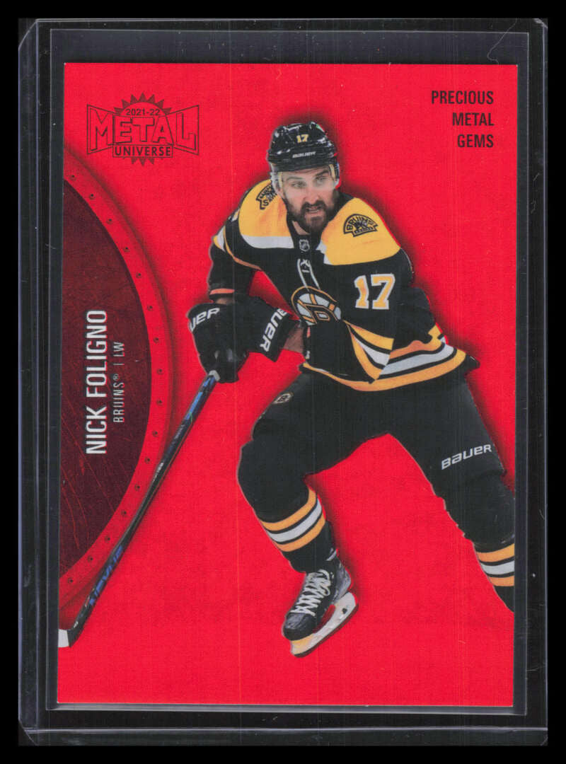 2021-22 Metal Universe Precious Metal Gems Red 86 Nick Foligno 43/100