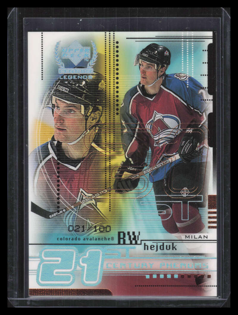 1999-00 Upper Deck Century Legends Century Collection 75 Milan Hejduk 21/100